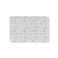 Black and White Woodland Crib Sheet laid flat in Mini size with line drawn forest animals in black on white