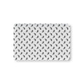 Black Reindeer Crib Sheet laid flat in Mini size with black reindeer silhouettes on white