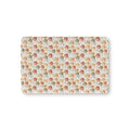 Cream Pumpkin Ghost Crib Sheet laid flat in Mini size with watercolor pumpkins and little ghosts on cream