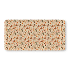 Fall Dachshund Crib Sheet laid flat in Standard size with dachshunds in sweaters, pumpkins and leaves on cream