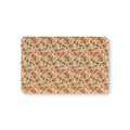 Fall Pumpkin Crib Sheet laid flat in Mini size with pumpkins and autumn leaves on cream