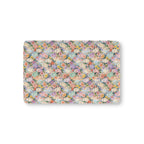 Floral Ghost Crib Sheet laid flat in Mini size with pastel ghosts among painted flowers