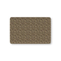 Leopard Print Crib Sheet laid flat in Mini size with black and brown leopard spots on tan