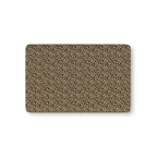 Leopard Print Crib Sheet laid flat in Mini size with black and brown leopard spots on tan