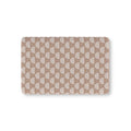 Mauve Boho Rainbow Crib Sheet laid flat in Mini size with white rainbow arches on mauve
