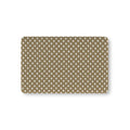 Olive Heart Crib Sheet laid flat in Mini size with white hearts on olive