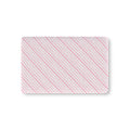 Pink Candy Stripe Crib Sheet laid flat in Mini size with diagonal pink stripes on white