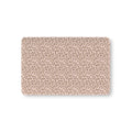 Pink Leopard Print Crib Sheet laid flat in Mini size with taupe leopard spots on blush pink