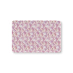 Pink Pumpkin Ghost Crib Sheet laid flat in Mini size with pastel pumpkins and little ghosts on pink