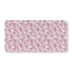 Pink Pumpkin Ghost Crib Sheet laid flat in Standard size with pastel pumpkins and little ghosts on pink
