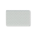 Sage Gingham Heart Crib Sheet laid flat in Mini size with sage green gingham and tiny hearts