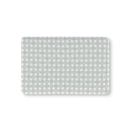 Sage Gingham Heart Crib Sheet laid flat in Mini size with sage green gingham and tiny hearts