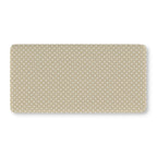 Sage Polka Dot Crib Sheet laid flat in Standard size with white dots on sage