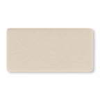Solid Beige Crib Sheet laid flat in Standard size in a plain warm beige